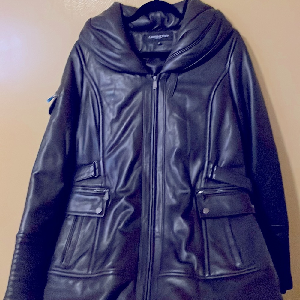 Black Leather Coat